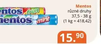 Potraviny CZ Mentos nabídka
