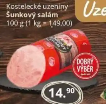 Potraviny CZ Kostelecké uzeniny Šunkový salám nabídka