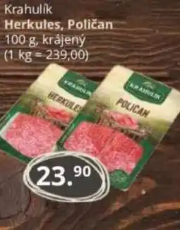Potraviny CZ Krahulik Herkules, Poličan nabídka