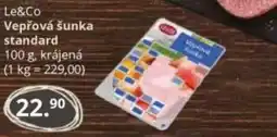 Potraviny CZ Le&Co Vepřová šunka standard nabídka
