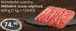 Potraviny CZ Kostelecké uzeniny Mělněné maso vepřové nabídka