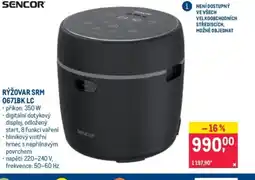 Makro SENCOR Rýžovar srm 0671bk lc nabídka