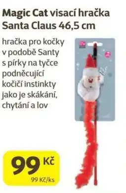 Super Zoo Magic Cat visací hračka Santa Claus 46,5 cm nabídka