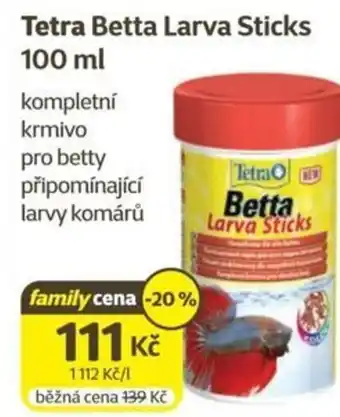 Super Zoo Tetra Betta Larva Sticks nabídka