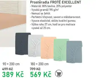 Prostěradla FROTÉ EXCELLENT