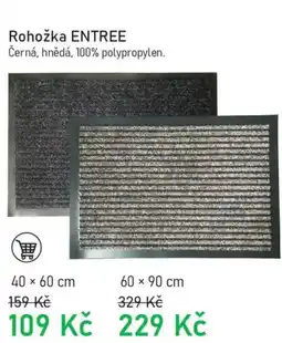 Vesna Rohožka ENTREE nabídka