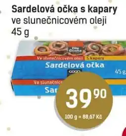 Konzum Sardelová očka s kapary ve slunečnicovém oleji nabídka