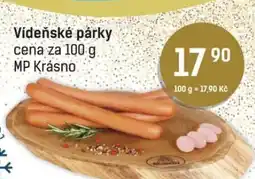 Konzum Vídeňské párky nabídka