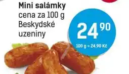Konzum Mini salámky nabídka