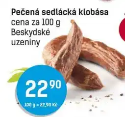 Konzum Pečená sedlácká klobása nabídka