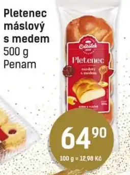 Konzum Pletenec máslový s medem nabídka
