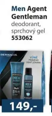 Konzum Men Agent Gentleman deodorant, sprchový gel nabídka