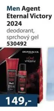 Konzum Men Agent Eternal Victory 2024 deodorant, sprchový gel nabídka