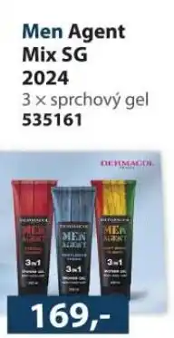 Konzum Men Agent Mix SG 2024 3 x sprchový gel nabídka