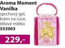 Konzum Aroma Moment Vanilka sprchový gel, krém na ruce, tělové mléko nabídka