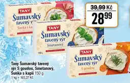 TEMPO Tany Šumavský tavený sýr S goudou, Smetanový, Šunka s kapií nabídka