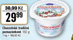 TEMPO Choceňské tradiční pomazánkové nabídka