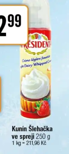 TEMPO Kunín Šlehačka ve spreji nabídka