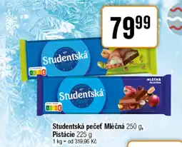 TEMPO Studentská pečeť Mléčná, Pistácie nabídka