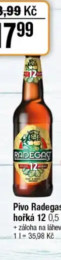 TEMPO Pivo Radegast Ryze hořká 12 nabídka