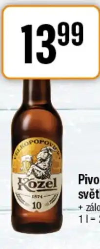 TEMPO Pivo Kozel světlý 10 nabídka