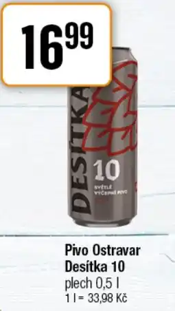 TEMPO Pivo Ostravar Desítka 10 nabídka