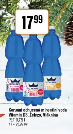 TEMPO Korunní ochucená minerální voda Vitamín D3, Železo, Vláknina nabídka