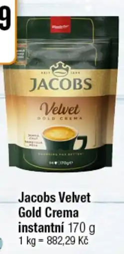 TEMPO Jacobs Velvet Gold Crema instantní nabídka
