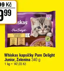 TEMPO Whiskas kapsičky Pure Delight Junior, Zelenina nabídka