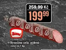 TEMPO Vysočina celá, půlená nabídka