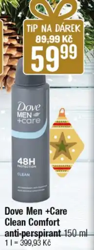 TEMPO Dove Men +Care Clean Comfort anti-perspirant nabídka