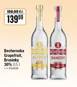 TEMPO Becherovka Grapefruit, Brusinky 30% nabídka