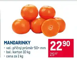 Makro Mandarinky nabídka