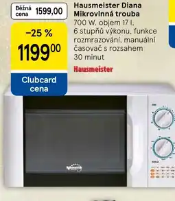 Tesco Hausmeister Diana Mikrovlnná trouba nabídka