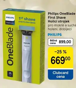 Tesco Philips OneBlade First Shave Holicí strojek nabídka