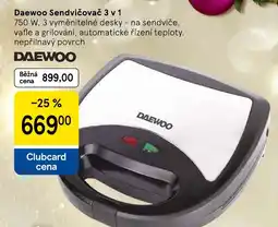 Tesco Daewoo Sendvičovač 3 v 1 nabídka