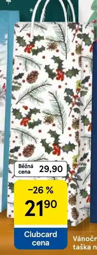 Tesco Vánoční dárková taška na láhev nabídka