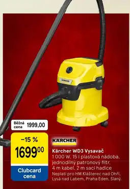Tesco Kärcher WD3 Vysavač nabídka