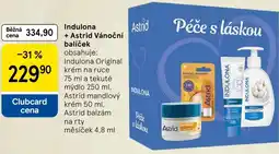 Tesco Indulona + Astrid Vánoční balíček nabídka