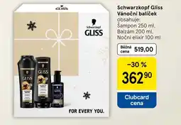 Tesco Schwarzkopf Gliss Vánoční balíček nabídka