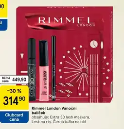 Tesco Rimmel London Vánoční balíček nabídka