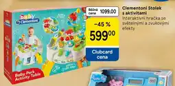 Tesco Clementoni Stolek s aktivitami nabídka