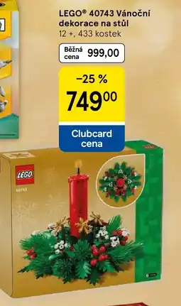 Tesco LEGO® 40743 Vánoční dekorace na stůl nabídka