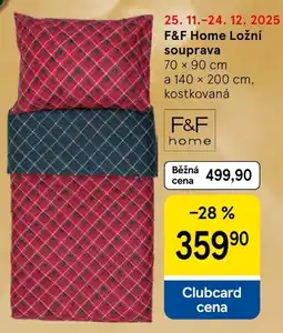 Tesco F&F Home Lozni souprava nabídka