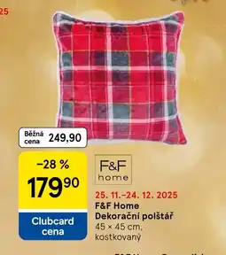 Tesco F&F Home Dekorační polštář nabídka