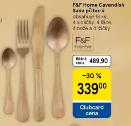 Tesco F&F Home Cavendish Sada příborů nabídka