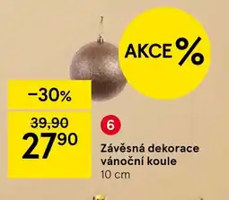 Tesco Závěsná dekorace vánoční koule nabídka