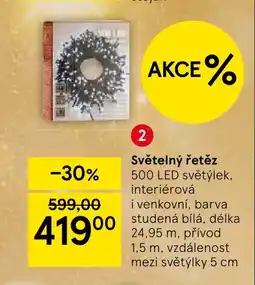 Tesco Světelný řetěz nabídka
