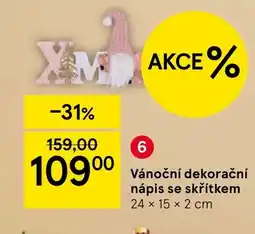 Tesco Vánoční dekorační nápis se skřítkem nabídka