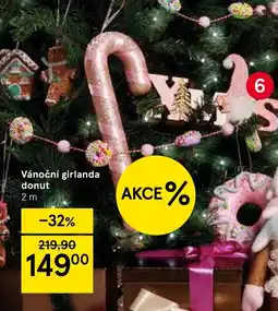 Tesco Vánoční girlanda donut nabídka